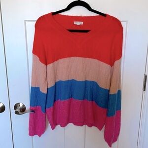 Colorblock Striped Sweater